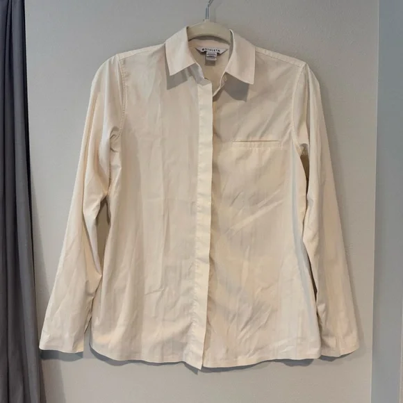 NWT Athleta Urbanite Textured Top, Tide Stripe Sea Salt Blouse Sz XXS #983101 - Picture 2 of 9